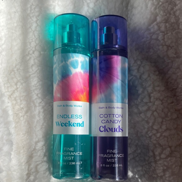Bath & Body Works Other - Bath & Body Works Endless Weekend & Cotton Candy Clouds Fragrance Mist Duo